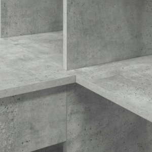 Biurko vidaXL Szare 101.5 cm x 149.5 cm 9