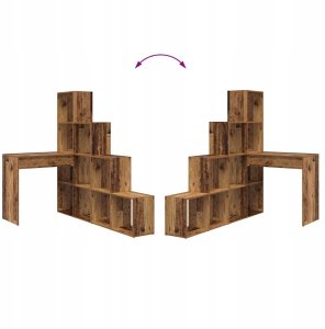 Biurko vidaXL Brązowe 101.5 cm x 149.5 cm 10