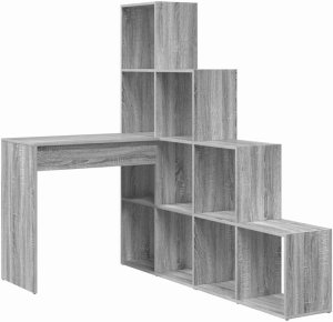 Biurko vidaXL Szare 101.5 cm x 149.5 cm 3