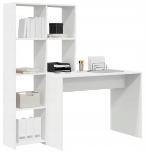 Biurko vidaXL Białe 138.5 cm x 55 cm 3