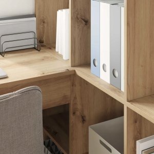 Biurko vidaXL Brązowe 101.5 cm x 149.5 cm 4