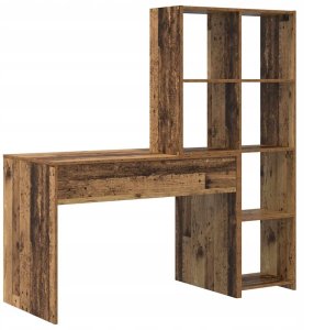 Biurko vidaXL Dąb złoty 138.5 cm x 55 cm 7