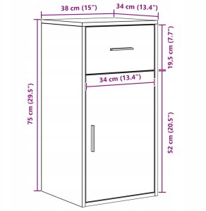Biurko vidaXL Białe 102 cm x 75 cm 12