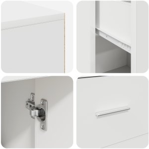 Biurko vidaXL Białe 102 cm x 75 cm 9