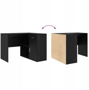 Biurko vidaXL Czarne 102 cm x 50 cm 10