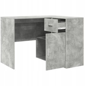 Biurko vidaXL Szare 102 cm x 50 cm 6