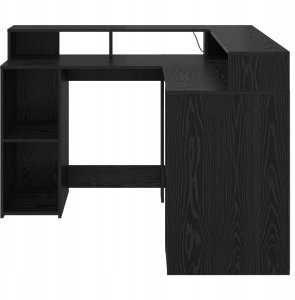 Biurko vidaXL Czarne 130 cm x 130 cm 5