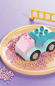 Grajlandia Klocki konstrukcyjne willa dla dziewczynek 400 elementów 5