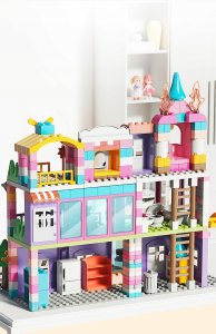 Grajlandia Klocki konstrukcyjne willa dla dziewczynek 400 elementów 6