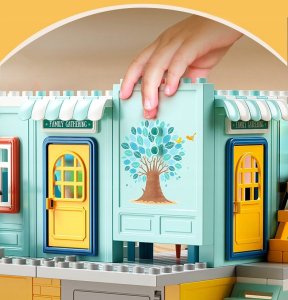 Klocki konstrukcyjne willa 304 elementy 2