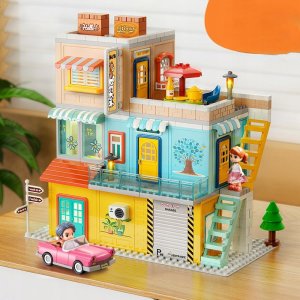 Klocki konstrukcyjne willa 304 elementy 10