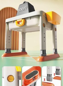 Klocki konstrukcyjne stolik 3w1 zawiera 55 elementÃ³w 8