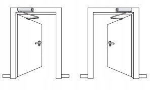 Duru pritraukejas GEZE 1000, apkrova iki 60 kg, pilka spalva 11