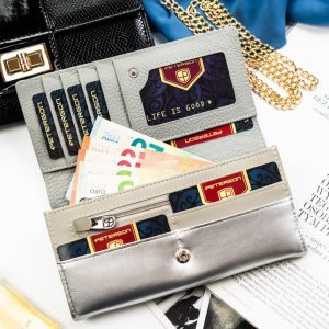 Portfel damski skóra naturalna skórzany Peterson 13