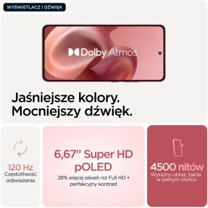 Smartfon Motorola Moto G86 5G 12/256GB Różowy (PB8X0035PL) 3