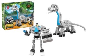Klocki Konstrukcyjne Dinozaur Robot 2w1 50-70 el. Mix LEAN TOYS 2