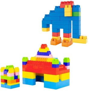 Zestaw Klocki Konstrukcyjne Przestrzenne Kolorowe 100 el. LEAN Toys 3