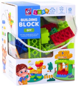 Zestaw Klocki Konstrukcyjne Przestrzenne Kolorowe 100 el. LEAN Toys 4