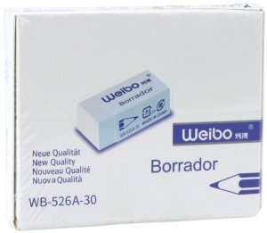 Gumka Do Mazania Biała Szkolna Biurowa WB-526A -30 4cm 3