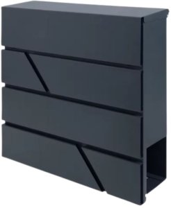 LeanToys Duża Skrzynka Pocztowa Na Listy Gazety Antracytowa 37x37x11 cm 3