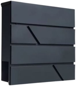 LeanToys Duża Skrzynka Pocztowa Na Listy Gazety Antracytowa 37x37x11 cm 5