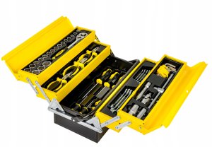 SKRZYNKA NARZĘDZIOWA KLUCZY NASADKI WKR ĘTAKI  87 EL. 11