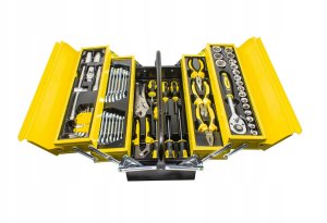 SKRZYNKA NARZĘDZIOWA KLUCZY NASADKI WKR ĘTAKI  87 EL. 3