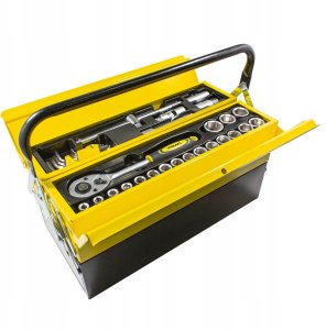 SKRZYNKA NARZĘDZIOWA KLUCZY NASADKI WKR ĘTAKI  87 EL. 4