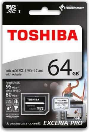 Karta Toshiba Exceria Pro MicroSDXC 64 GB Class 10 UHS-I/U3  (THN-M401S0640E2) 2