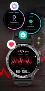 SMARTWATCH MĘSKI POLSKIE MENU GPS WODOODPORNY SMART WATCH KROKOMIERZ PULS 14