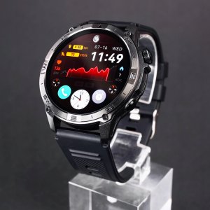 SMARTWATCH MĘSKI POLSKIE MENU GPS WODOODPORNY SMART WATCH KROKOMIERZ PULS 5