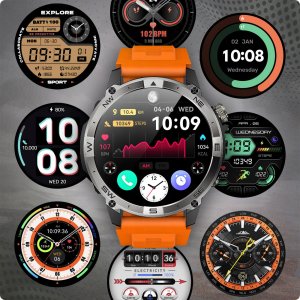 SMARTWATCH MĘSKI POLSKIE MENU GPS WODOODPORNY SMART WATCH KROKOMIERZ PULS 9