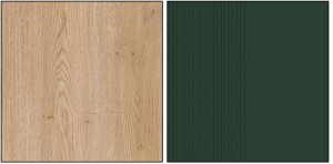 Komoda Szafka z 6 szufladami Szeroka 140 cm Dąb Zielony Złoty DANTE DT04 9