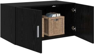 vidaXL Szafka ścienna Czarny dąb 80 x 42.5 x 40 cm 3