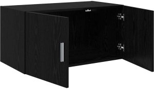 vidaXL Szafka ścienna Czarny dąb 80 x 42.5 x 40 cm 5