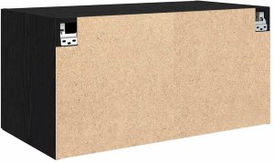 vidaXL Szafka ścienna Czarny dąb 80 x 42.5 x 40 cm 8