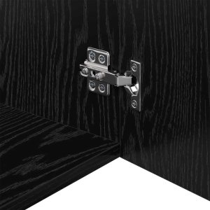 vidaXL Szafka ścienna Czarny dąb 80 x 42.5 x 40 cm 9