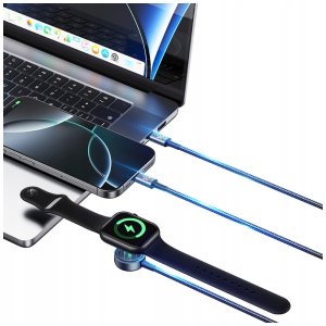Kabel USB Usams USB-C - 2x USB-C Czarny 8