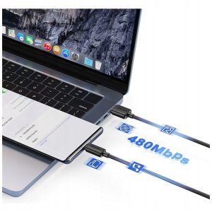 Usams Kabel USAMS KY Series US-SJ693 3A USB-C  do USB-A 2m biały 11