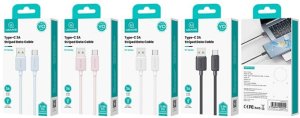 Usams Kabel USAMS KY Series US-SJ693 3A USB-C  do USB-A 2m biały 14