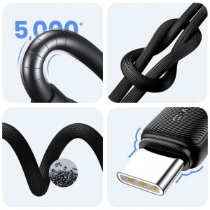 Usams Kabel USAMS KY Series US-SJ693 3A USB-C  do USB-A 2m biały 8