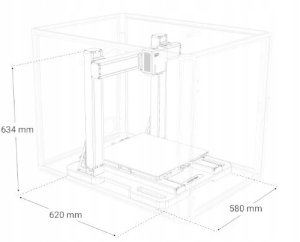 Drukarka 3D Snapmaker Artisan 3w1 - moduł lasera, CNC, druk 3D w obudowie} 9