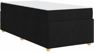 Rama łóżka z materacem z materacem Czarny 90 x 200 cm tkanina Lumarko! 7