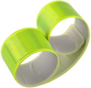 Opaska odblaskowa ostrzegawcza do biegania samozaciskowa odblask na rękę 2