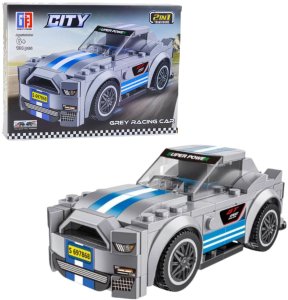 Klocki Konstrukcyjne 2w1 Auto Robot Napęd Pull-Back 194-216 el. Mix 2