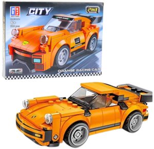 Klocki Konstrukcyjne 2w1 Auto Robot Napęd Pull-Back 194-216 el. Mix 5