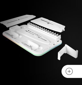 Mars Gaming MPS5B2 Многофункциональная подставка для PS5 с охлаждением / RGB 2