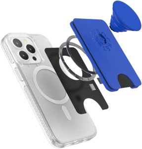 Uchwyt i podstawka do telefonu z portfelem Popsockets PopWallet+ PopGrip PW+ MS MagSafe kobalt 807091 9