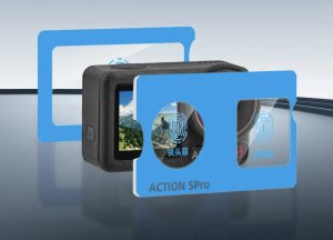 SZKŁO HARTOWANE 9H Z APLIKATOREM NA OBIEKTYW I EKRAN DO DJI ACTION 5 PRO - 3 SZT. 2