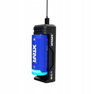 Ładowarka do akumulatorów cylindrycznych Li-ion 18650 USB-C - 1 kanał 6